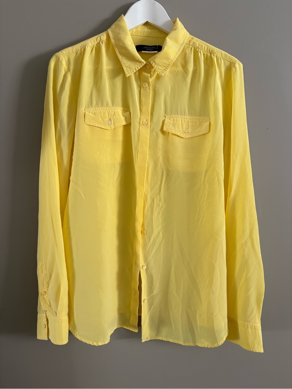 Maxmara Silk Yellow Blouse